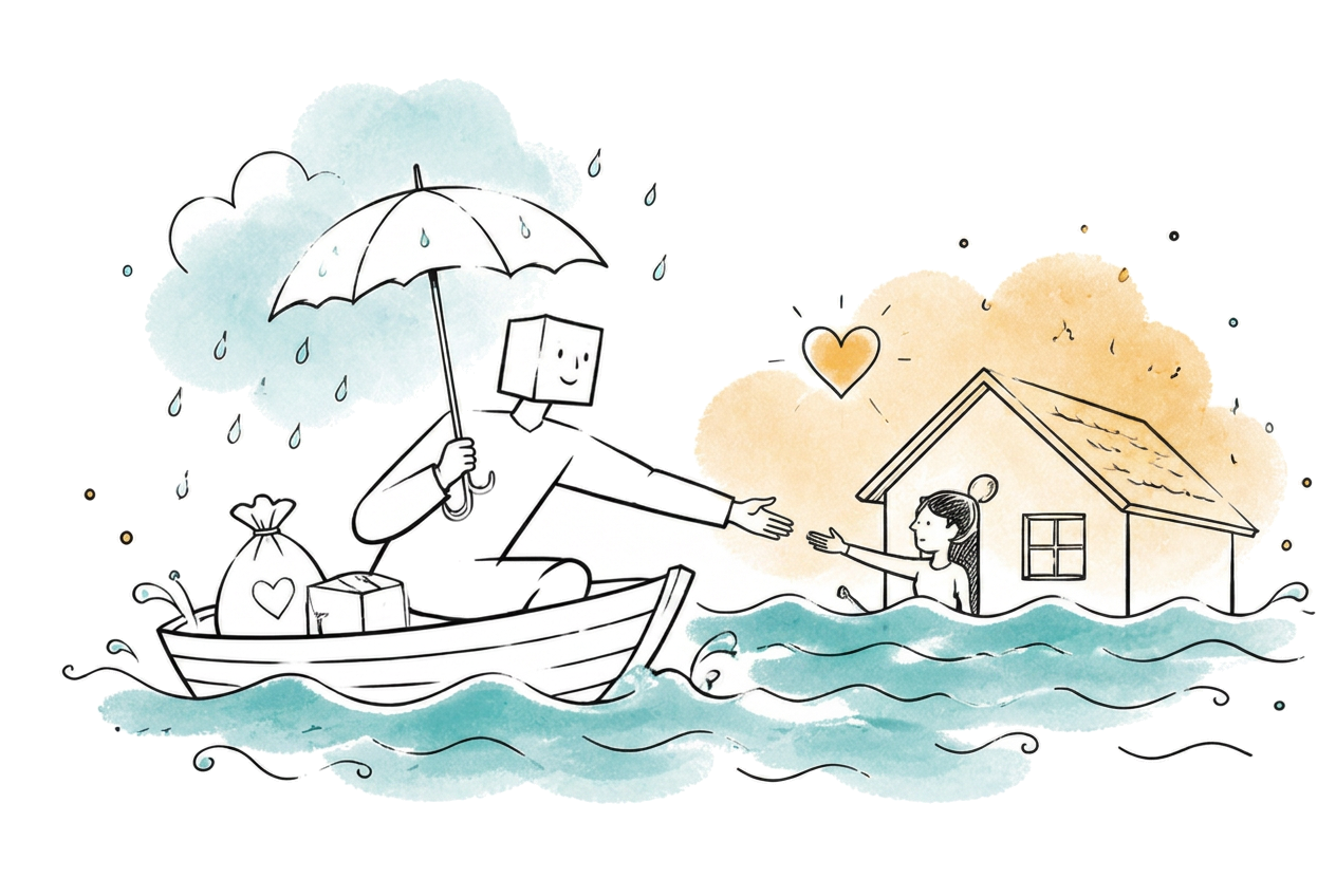 Assam flood relief - help reaching families in floodwater